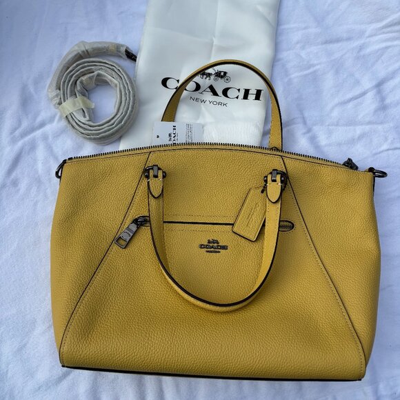 NWT! Coach Women's Prairie Medium Satchel in Pebble Leather # 58874 - Picture 1 of 7
